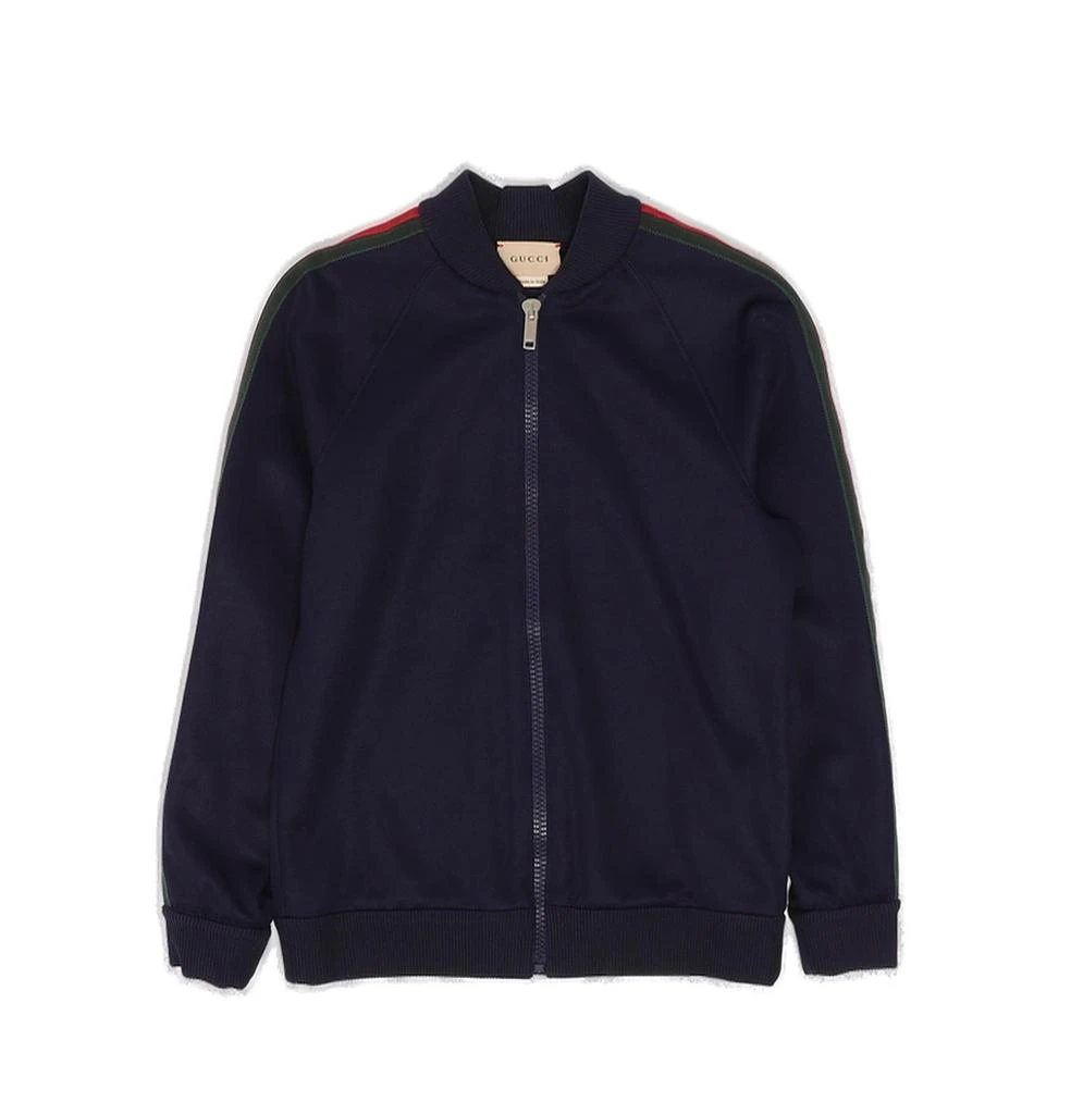 商品Gucci|Gucci Kids Web Stripe Zip-Up Jacket,价格¥1734,第1张图片