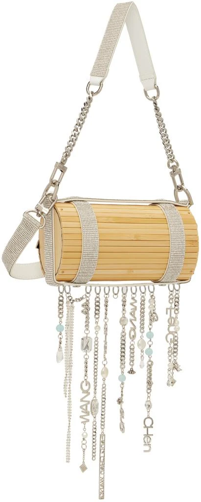 商品Feng Chen Wang|Beige & Silver Big Bamboo Bag,价格¥2648,第3张图片详细描述