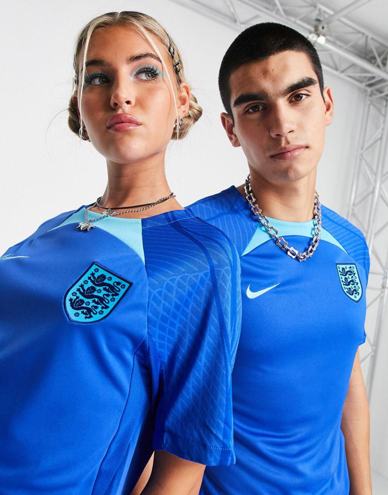 Nike Football World Cup 2022 England unisex t-shirt in blue商品第1张图片规格展示