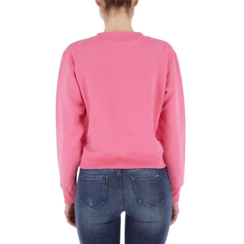 商品Emporio Armani|EMPORIO ARMANI女士粉色圆领棉质卫衣 6Z2M93-2JQWZ-0343,价格¥716,第1张图片