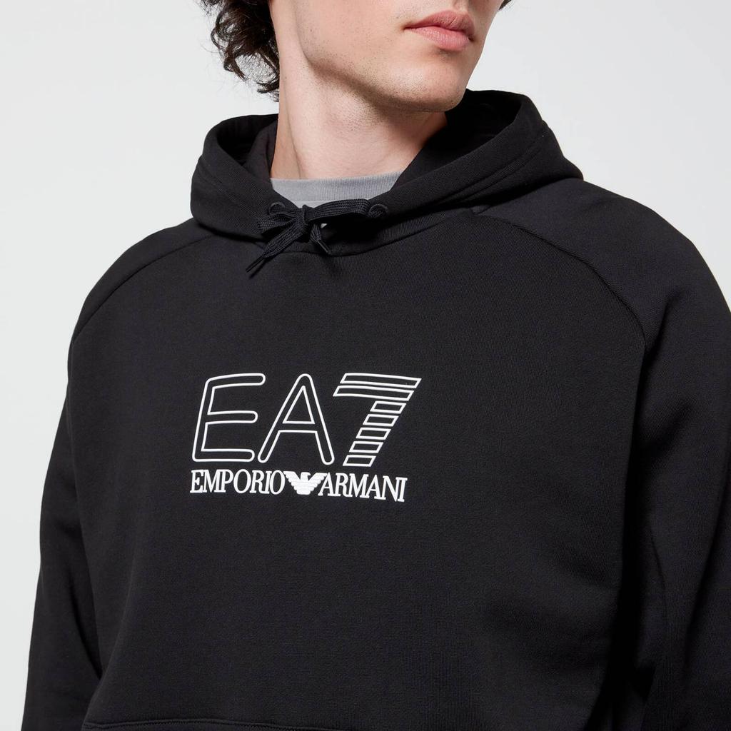 EA7 Men's Visability Fleece Hoodie - Black商品第4张图片规格展示