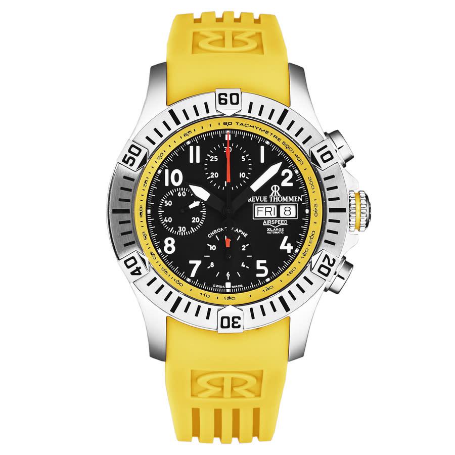 Revue Thommen Air speed Chronograph Black Dial Mens Watch 16071.6738商品第1张图片规格展示