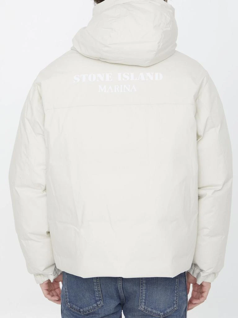 商品Stone Island|Stone Island Logo Printed Zip-Up Padded Jacket,价格¥11159,第2张图片详细描述