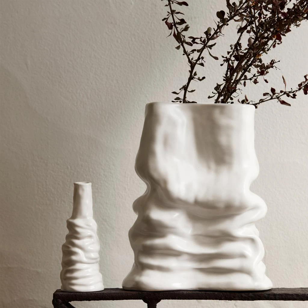商品Day Birger et Mikkelsen Home|Day Birger et Mikkelsen Home Stelo Vases - Set of 2 - Matt White,价格¥170,第2张图片详细描述