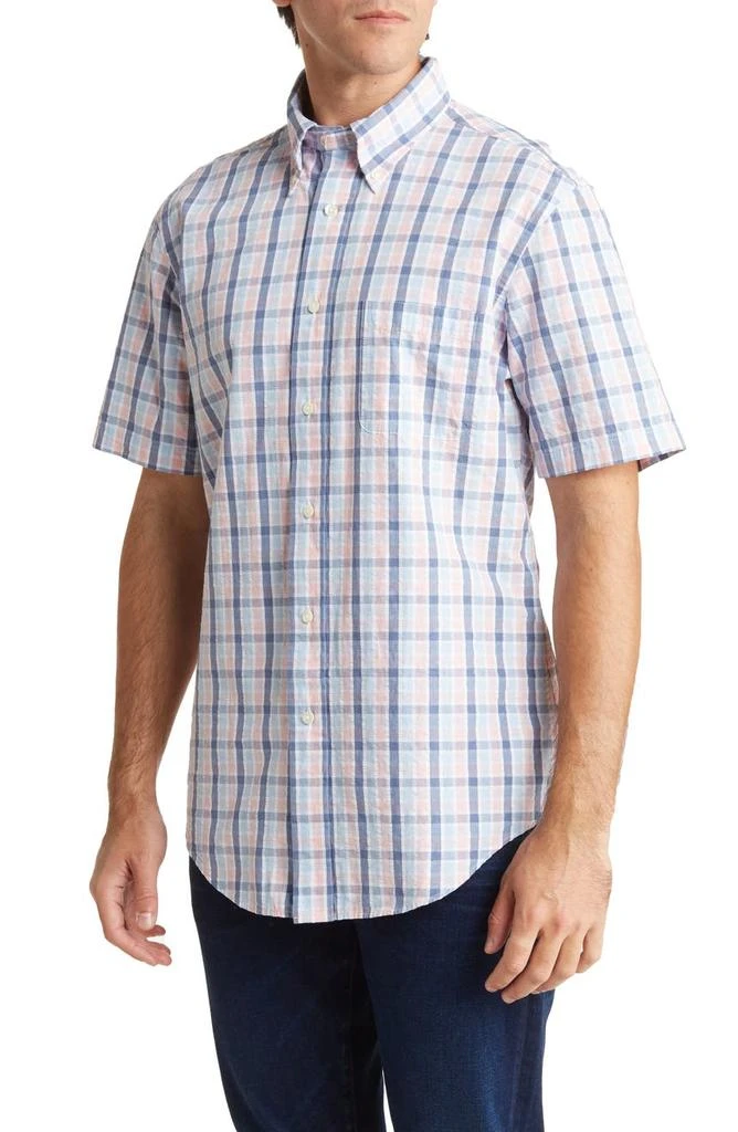 商品Brooks Brothers|Seersucker Novelty Regent Fit Short Sleeve Shirt,价格¥253,第1张图片