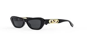 商品Fendi|Smoke Cat Eye Ladies Sunglasses FE40064I 01A 52,价格¥1883,第1张图片