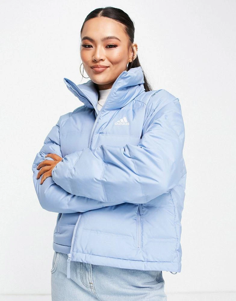 商品Adidas|adidas Outdoor Helionic down puffer jacket in blue,价格¥737,第1张图片