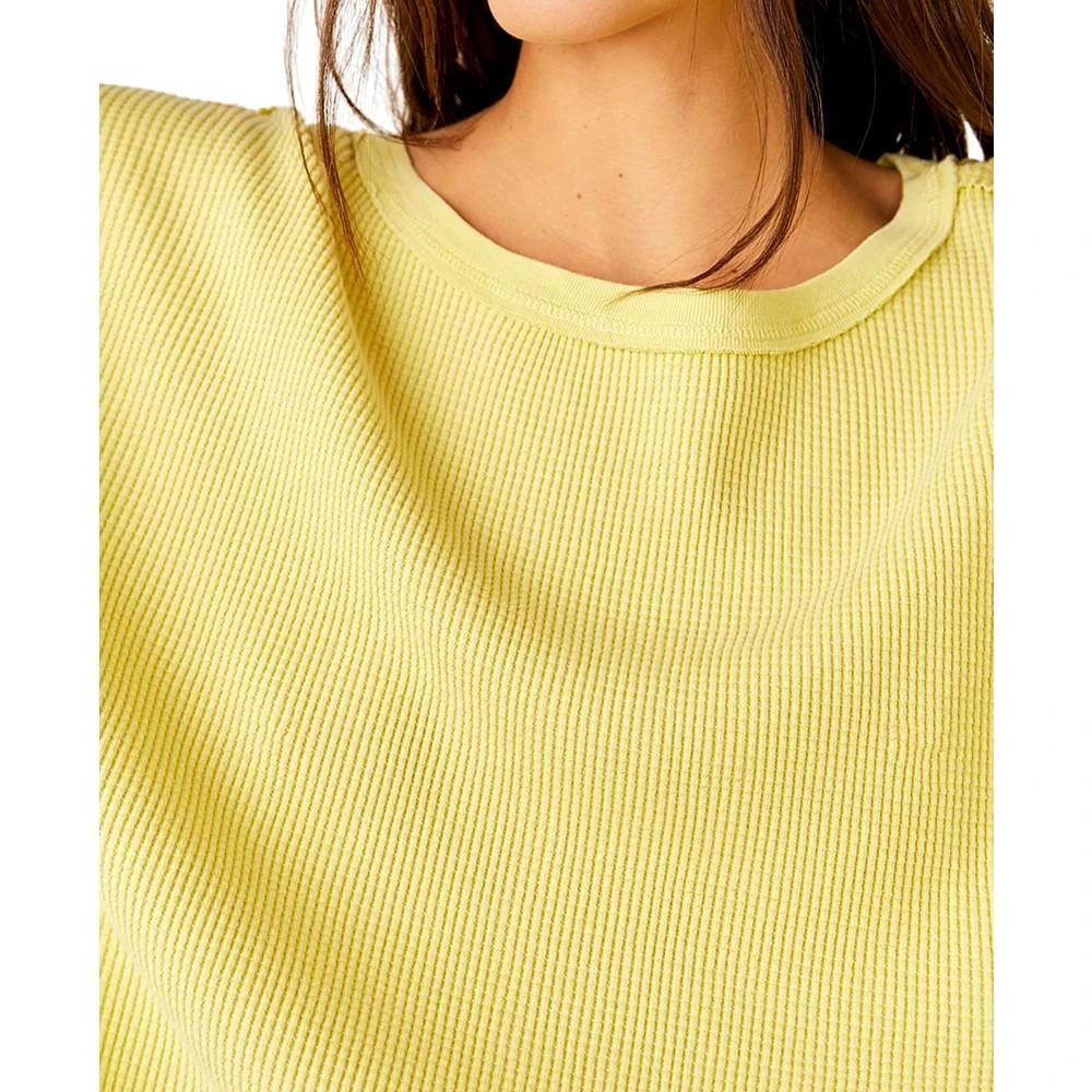 商品Free People|Women's Microphone Drop-Shoulder Cotton Thermal Top,价格¥509,第4张图片详细描述