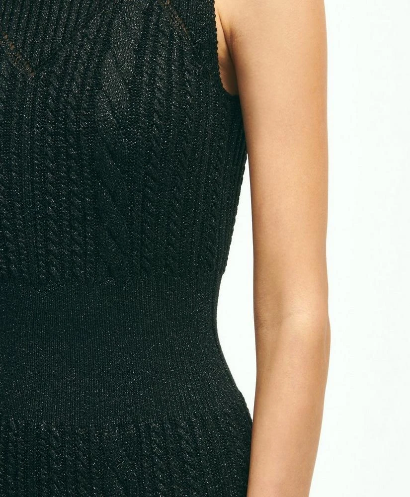 商品Brooks Brothers|Sparkling Cable-Knit Sweater Dress,价格¥663,第4张图片详细描述
