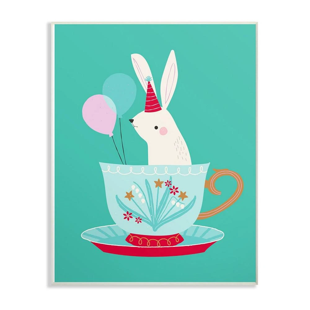商品Stupell Industries|Bunny in Teacup Wall Plaque Art, 12.5" x 18.5",价格¥374,第1张图片