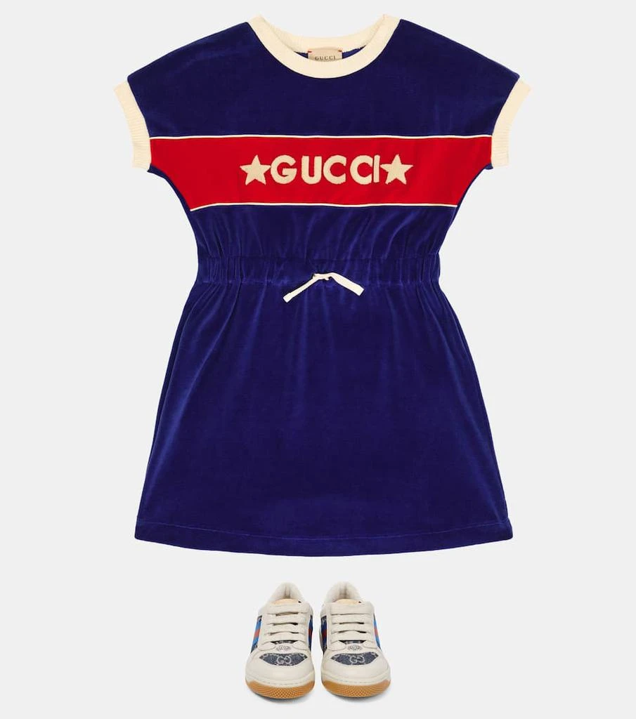 商品Gucci|Logo刺绣雪尼尔连衣裙,价格¥4514,第2张图片详细描述