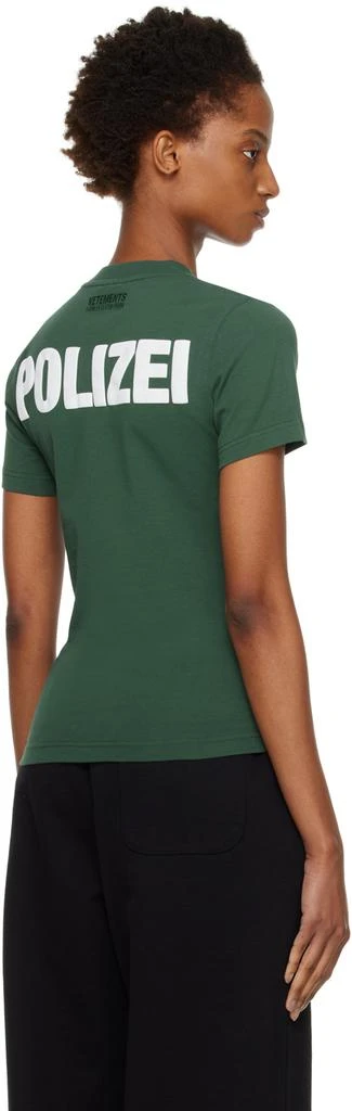商品Vetements|Green Cotton T-Shirt,价格¥1186,第3张图片详细描述