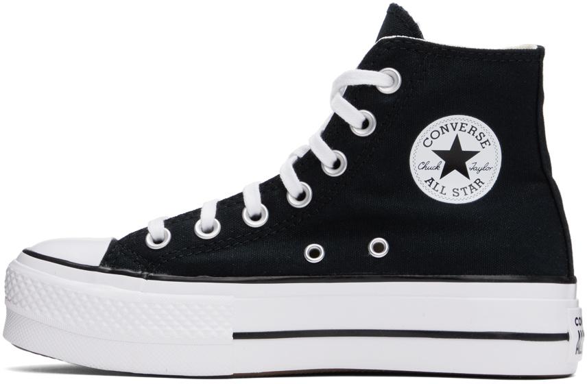 Black Chuck Taylor All Star Platform High-Top Sneakers商品第3张图片规格展示