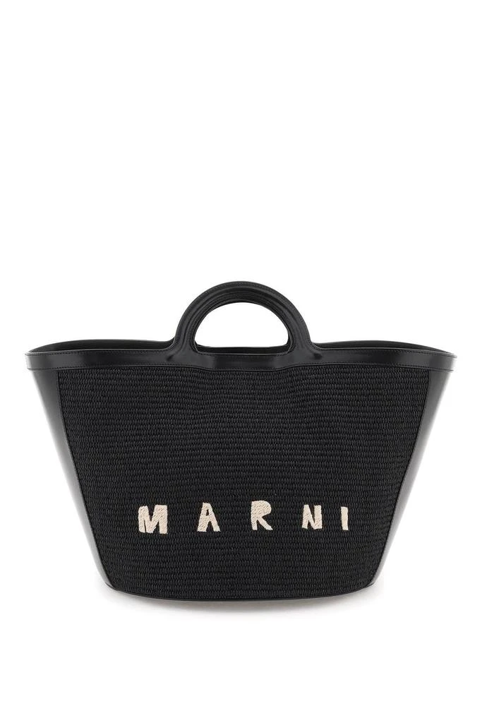 商品Marni|TROPICALIA LEATHER AND RAFFIA TOTE BAG,价格¥2860,第1张图片