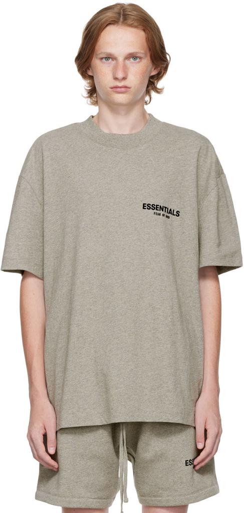 Gray Cotton T-Shirt商品第1张图片规格展示