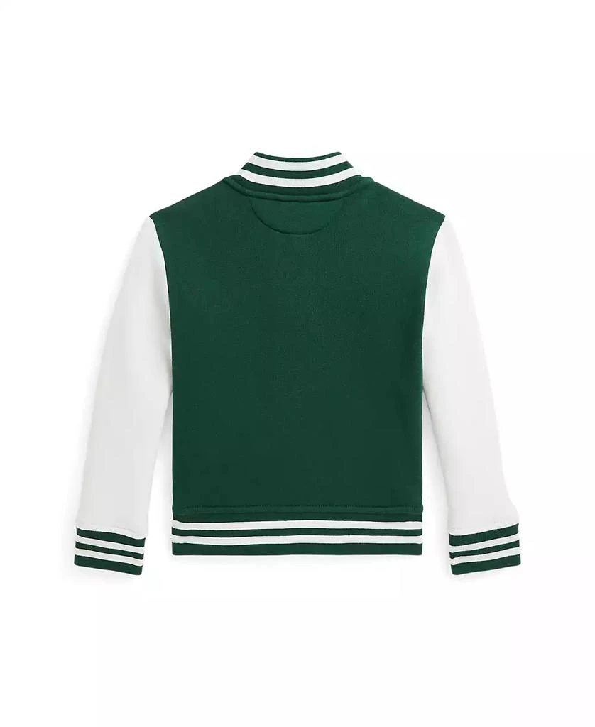 商品Ralph Lauren|Toddler and Little BoysFleece Letterman Baseball Jacket,价格¥550,第2张图片详细描述