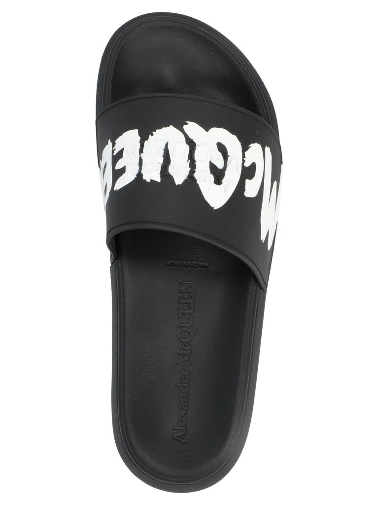 商品Alexander McQueen|Alexander McQueen Logo Slides,价格¥2443,第3张图片详细描述