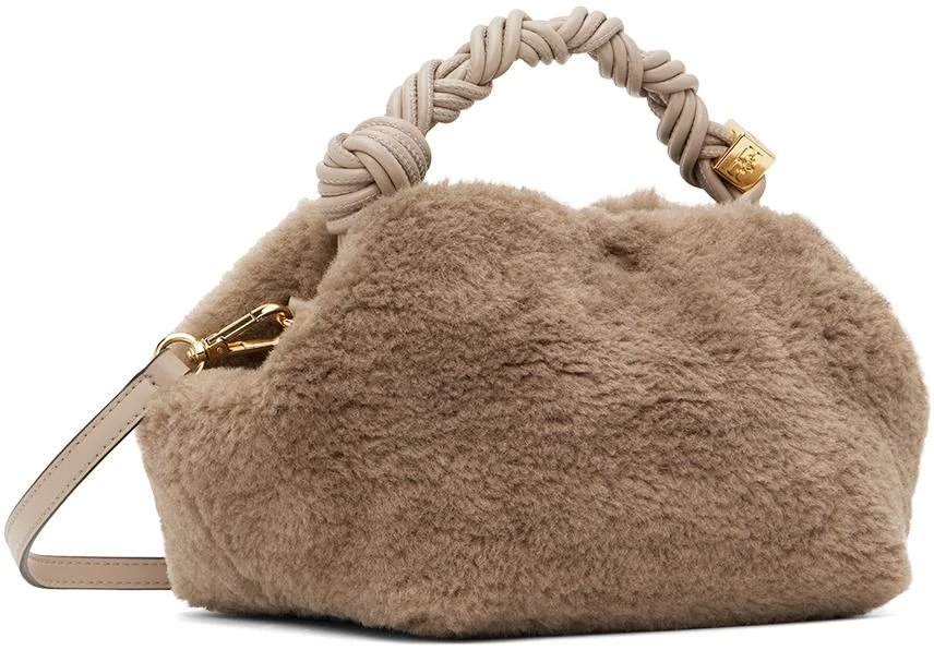 商品Ganni|Taupe Fluffy Small Bou Bag,价格¥3270,第3张图片详细描述