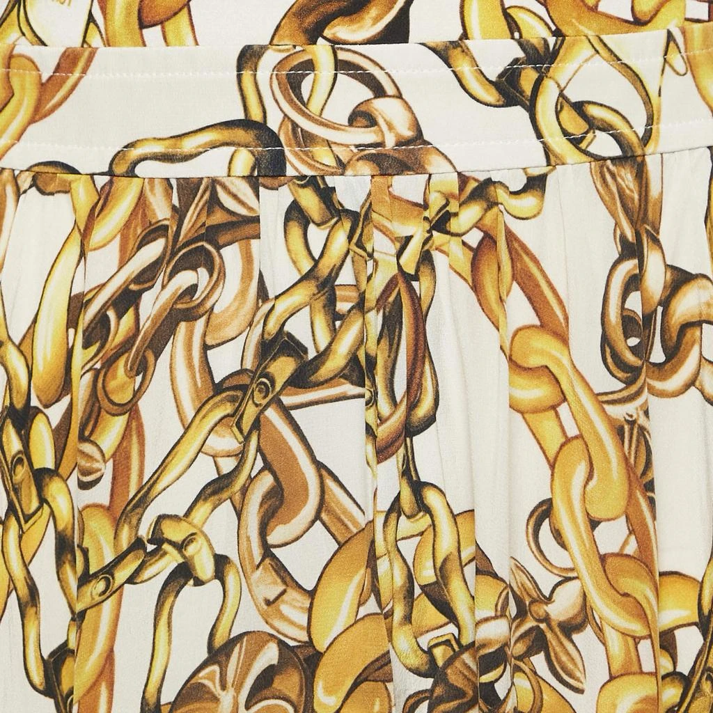 商品[二手商品] Louis Vuitton|Louis Vuitton Yellow Chain Print Silk Blend Sleeveless Maxi Dress S,价格¥23264,第3张图片详细描述