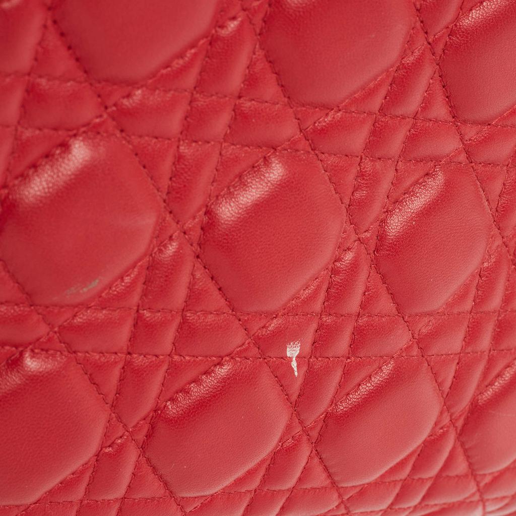 Dior Multicolor Cannage Leather Medium Lady Dior Tote商品第7张图片规格展示