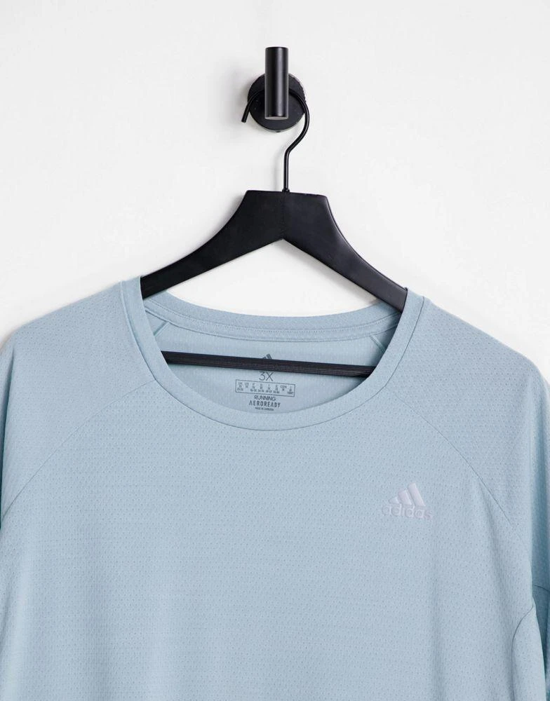 商品Adidas|adidas Running Plus Runner t-shirt in blue,价格¥168,第3张图片详细描述