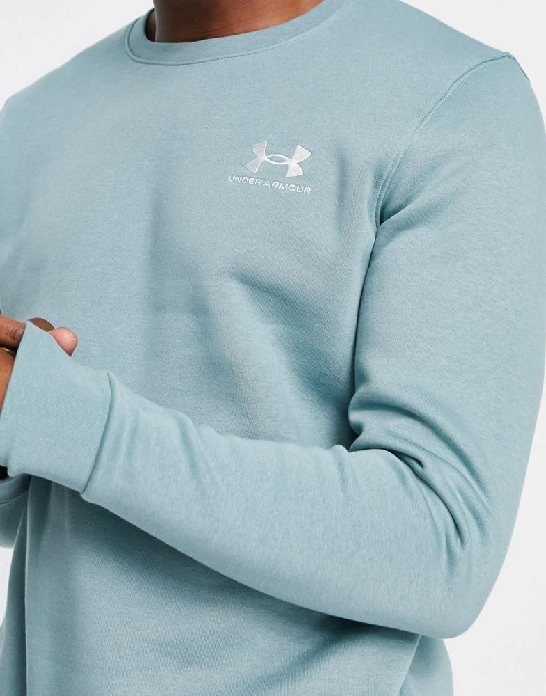 商品Under Armour|Under Armour Training Essential fleece sweatshirt in light green,价格¥515,第4张图片详细描述