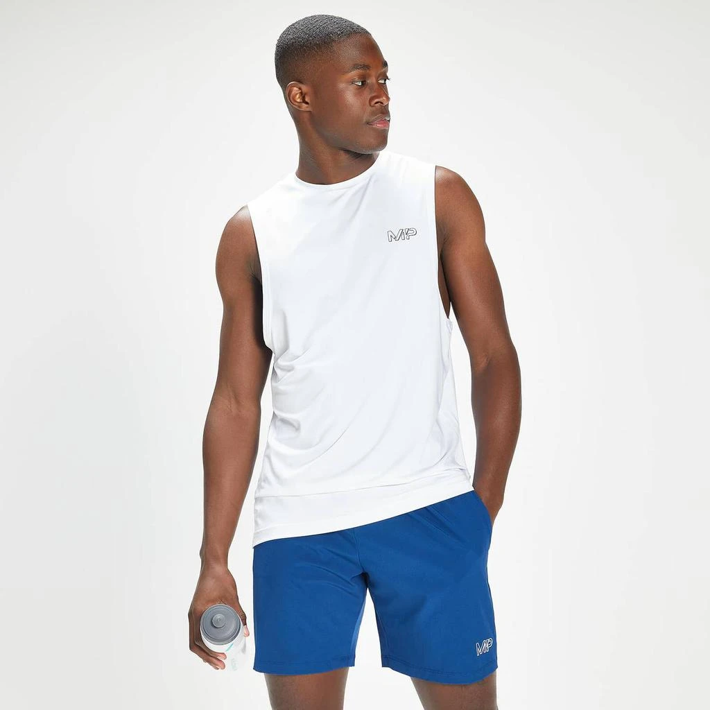 商品Myprotein|MP Men's Infinity Mark Graphic Training Tank Top - White,价格¥86,第1张图片