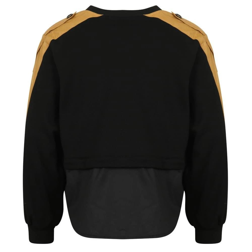 商品Fun & Fun|Black & Tan Leather Sweatshirt,价格¥148,第4张图片详细描述