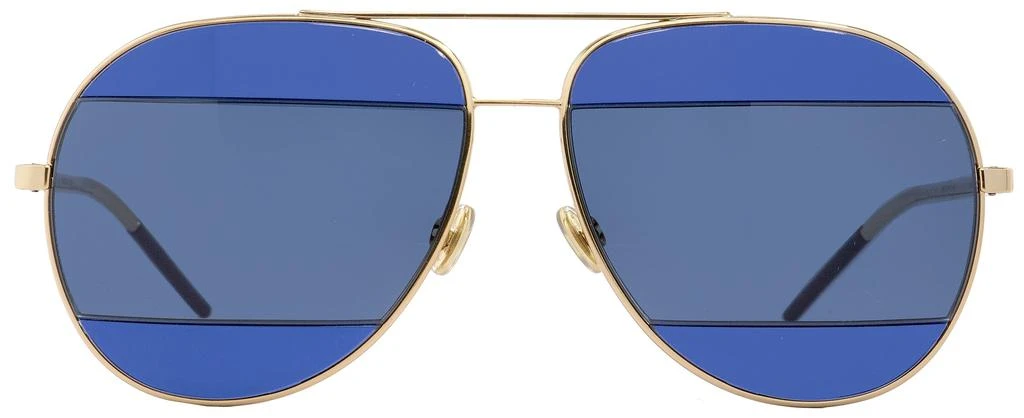 商品Dior|Dior Women's  Sunglasses Split2 000KU Gold/Dark Blue 59mm,价格¥1109,第2张图片详细描述