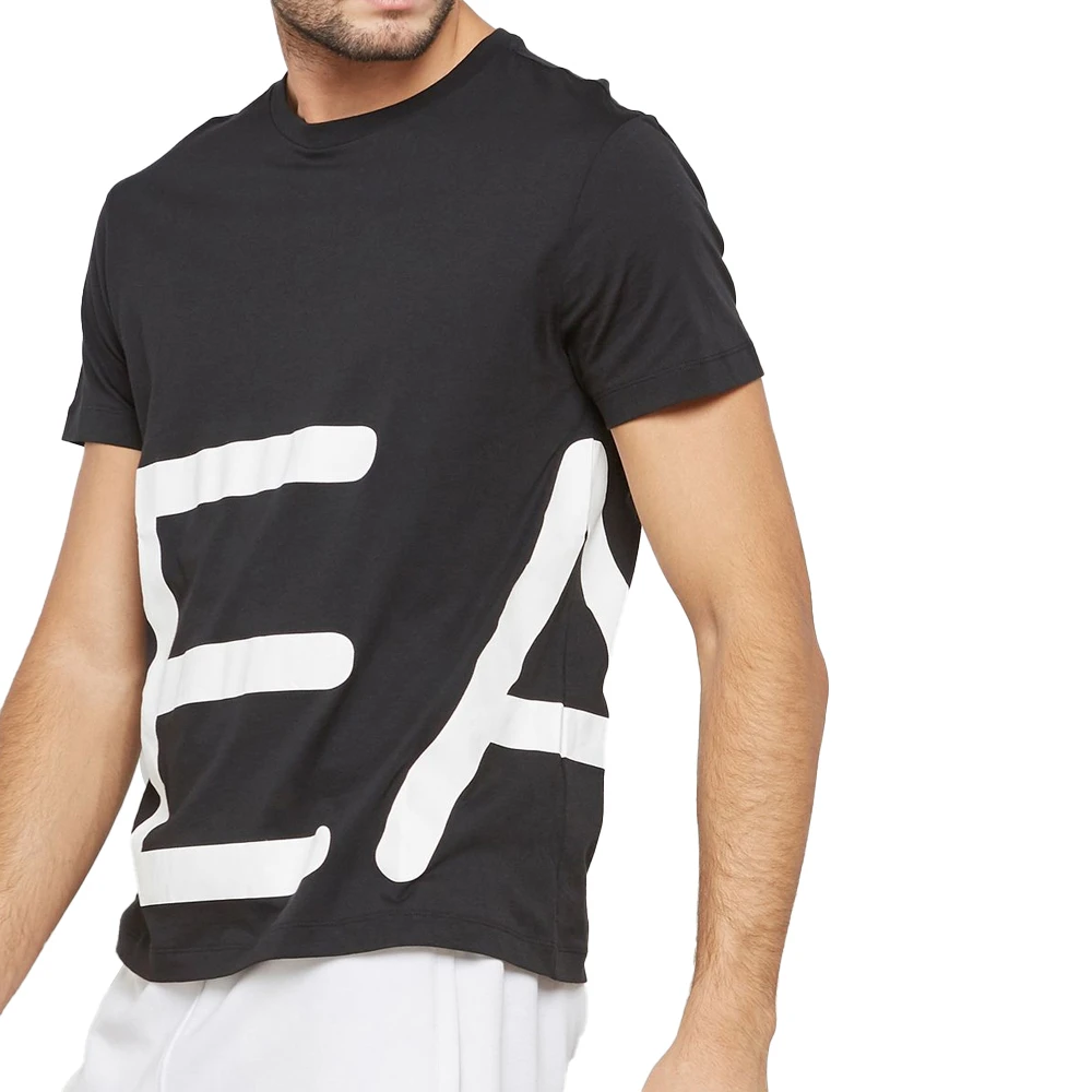 商品[国内直发] Emporio Armani|EMPORIO ARMANI 黑色男士T恤 3ZPT38-PJM9Z-1200,价格¥603,第1张图片