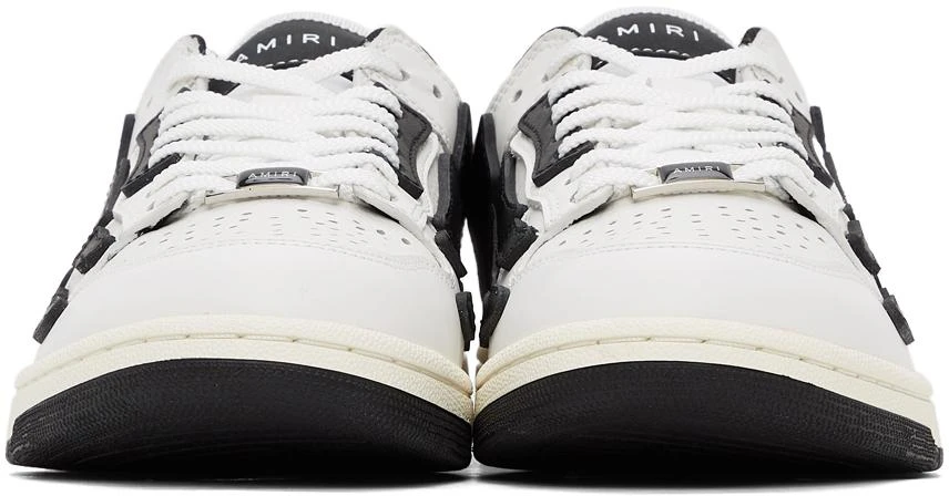 商品AMIRI|White & Black Skel Top Low Sneakers,价格¥4029,第2张图片详细描述