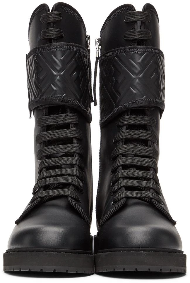 商品Fendi|Black 'Forever Fendi' Rockoko Biker Boots,价格¥9212,第2张图片详细描述