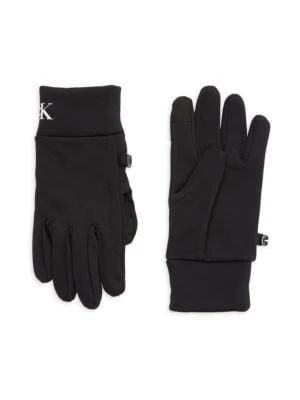 商品Calvin Klein|Bonded Knit Logo Gloves,价格¥159,第1张图片