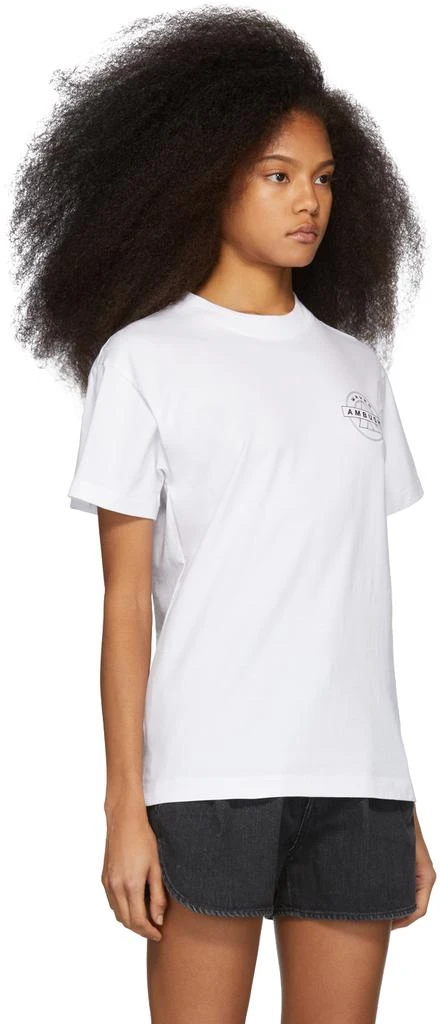 商品Ambush|SSENSE Exclusive White Logo T-Shirt,价格¥708,第4张图片详细描述