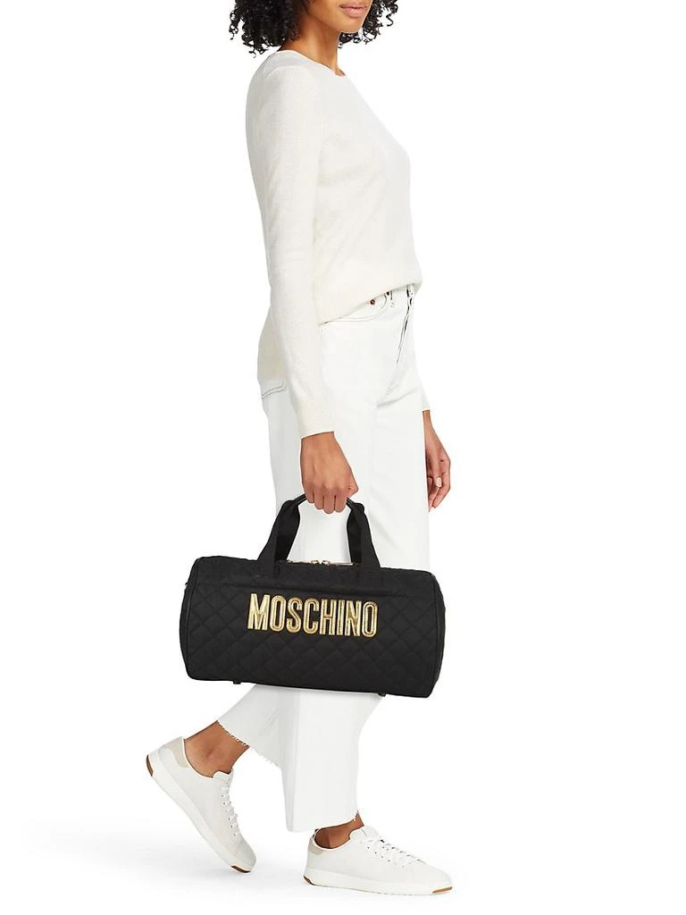 商品Moschino|Logo Quilted Nylon Travel Bag,价格¥6675,第3张图片详细描述