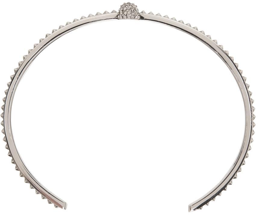 商品Alexander McQueen|Silver Skull Cuff Bracelet,价格¥3296,第4张图片详细描述