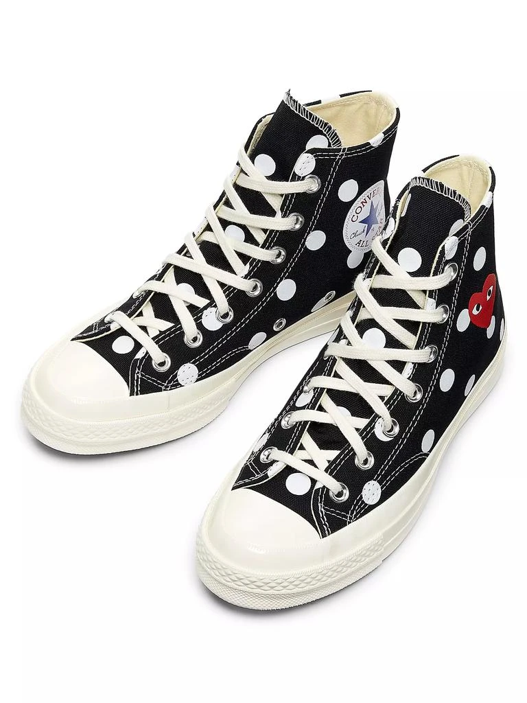 商品Comme des Garcons|CdG Play x Converse Women's Polka Dot High-Top Sneakers,价格¥1129,第4张图片详细描述