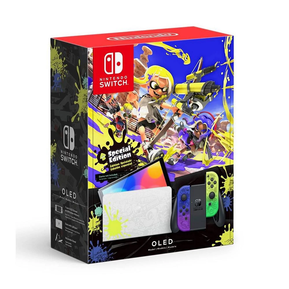 商品Nintendo|Switch OLED Splatoon 3 Special Edition Console,价格¥3890,第2张图片详细描述