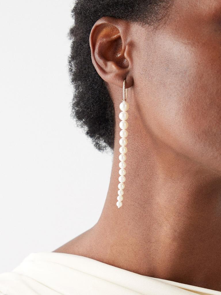 商品MATEO|Diamond, pearl & 14kt gold earrings,价格¥6963,第4张图片详细描述