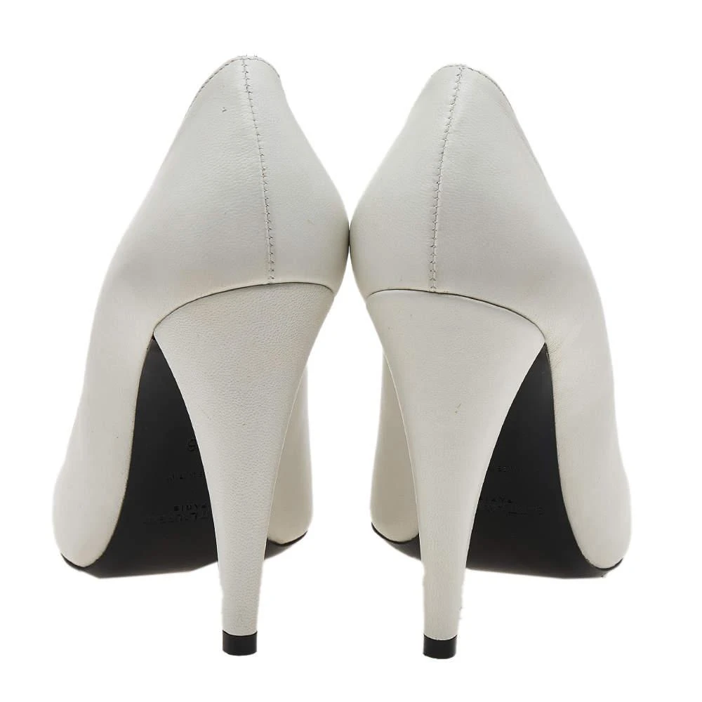 商品[二手商品] Yves Saint Laurent|Saint Laurent White Leather Pointed Toe Pumps Size 36,价格¥1253,�第5张图片详细描述