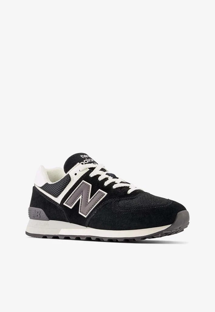 商品New Balance|574 Low-Top Sneakers in Black with White,价格¥1213,第3张图片详细描述