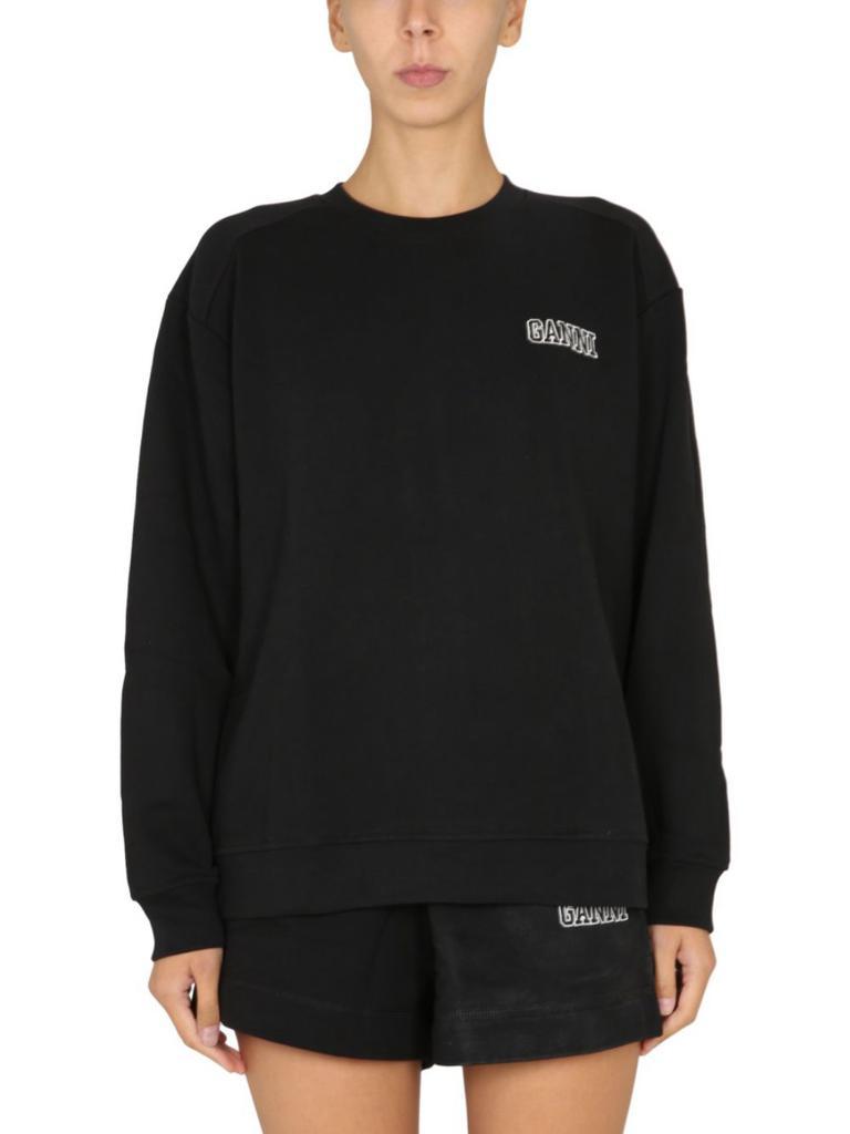 商品Ganni|Ganni Womens Black Sweatshirt,价格¥1636,第1张图片