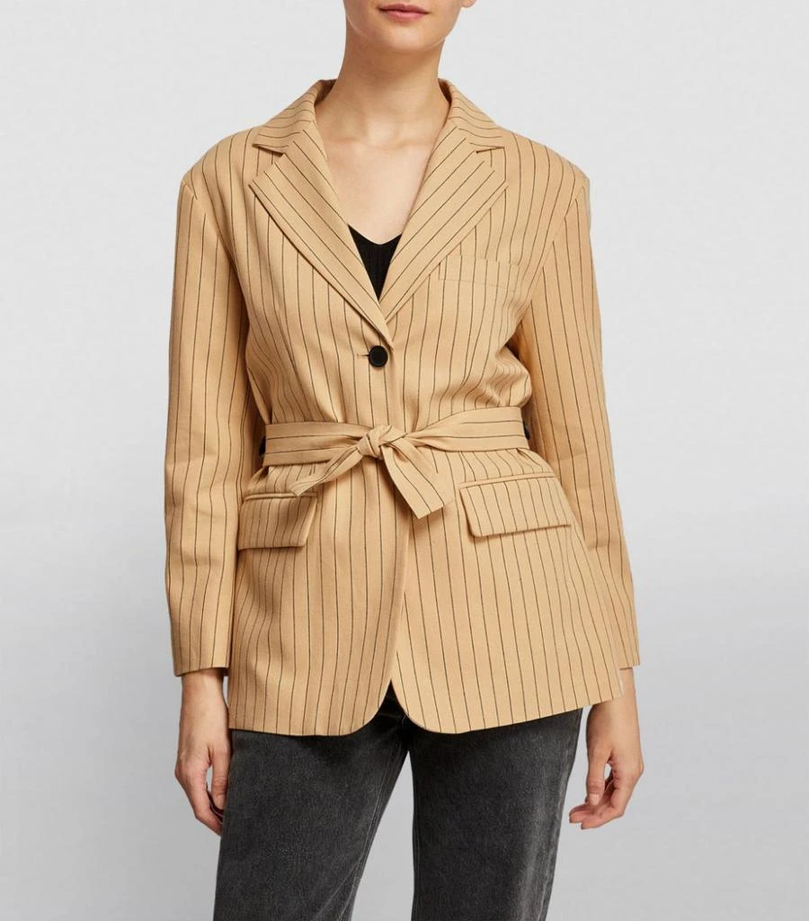 商品Maje|Striped Belted Blazer,价格¥1498,第3张图片详细描述