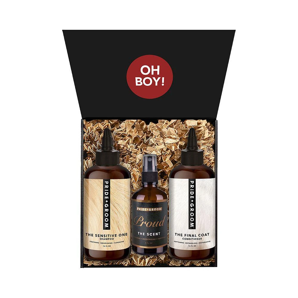 商品PRIDE+GROOM|The Sensitive One Pet Shampoo, Conditioner and Spray Set,价格¥732,第1张图片详细描述