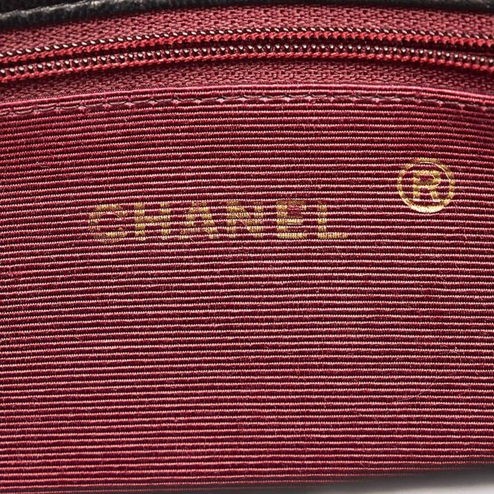 Chanel Black Quilted Lambskin Leather Vintage Round Double Flap Shoulder Bag 商品