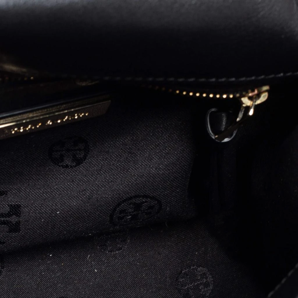 Tory Burch Black Leather Medium Fleming Shoulder Bag 商品