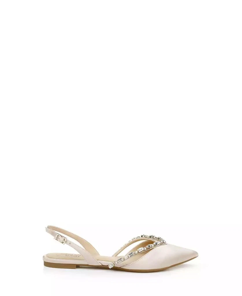 商品Badgley Mischka|Women's Camden Slingback Pointed Toe Evening Flats,价格¥555,第2张图片详细描述