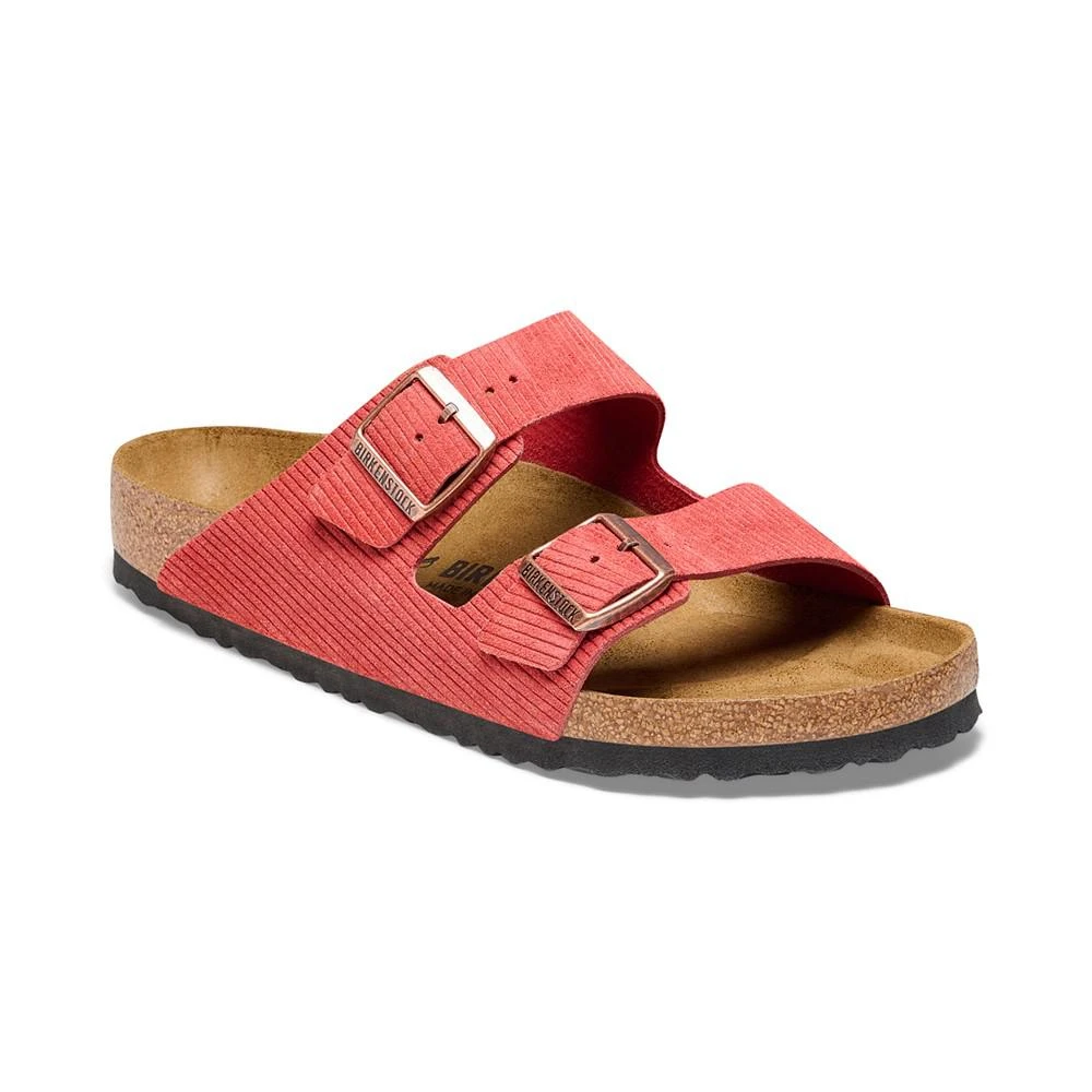 商品Birkenstock|Women's Arizona Corduroy Suede Embossed Sandals from Finish Line,价格¥695,第1张图片