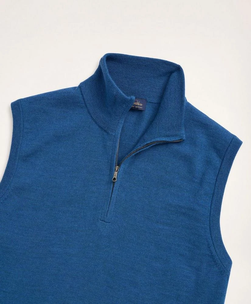 商品Brooks Brothers|Merino Half-Zip Sweater Vest,价格¥409,第2张图片详细描述