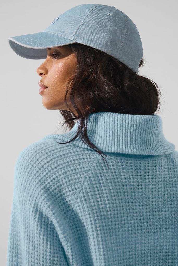 Alo Washed Off-Duty Cap - Light Denim - Hats - Free Shipping